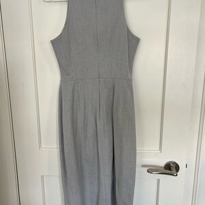 Banana Republic Gray Halter Sheath Dress